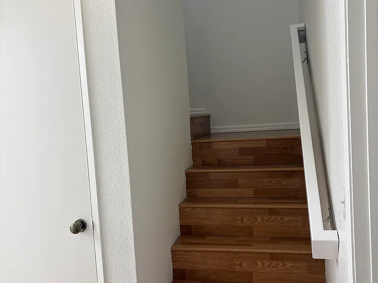 Hall closet and stairs