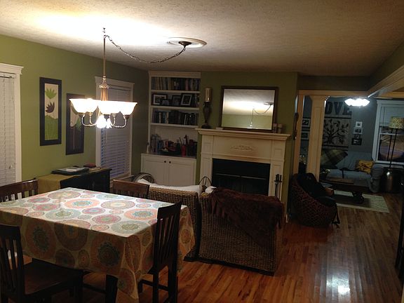 wood-burning fireplace