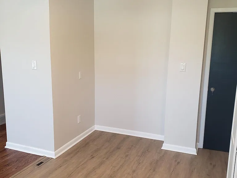 Great space for dining room table.