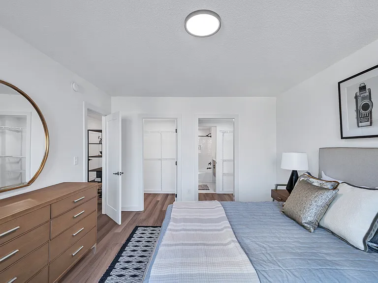 Spacious bedrooms with large windows for natural light