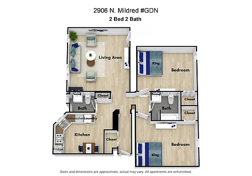 Floor plan 2 Bedroom
