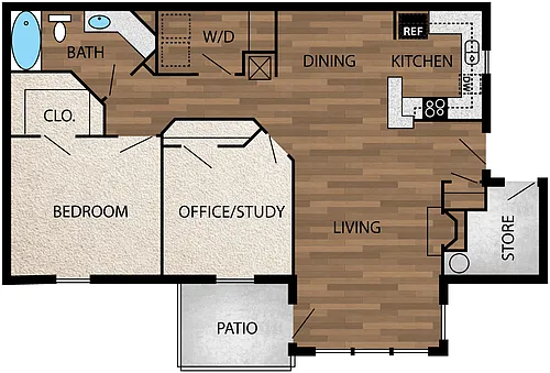 Floor plan B1B