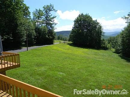 View from the front deck
						:
						Pepacton Resevoir is beyond those trees