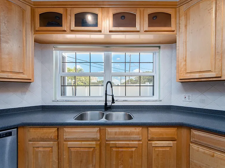 Sink with window directly in front to get that sunshine.