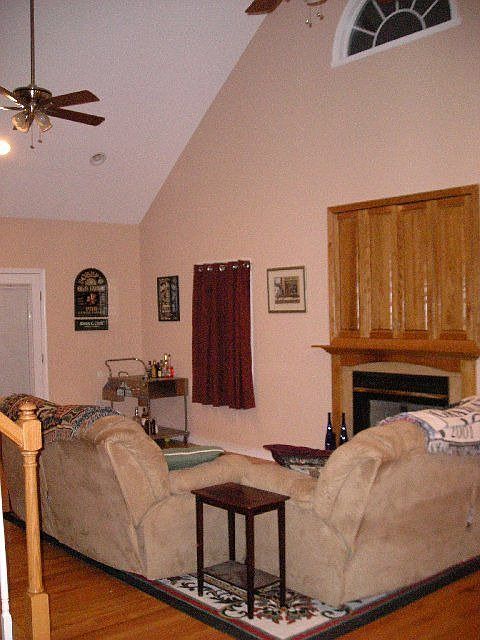 open and airy living area