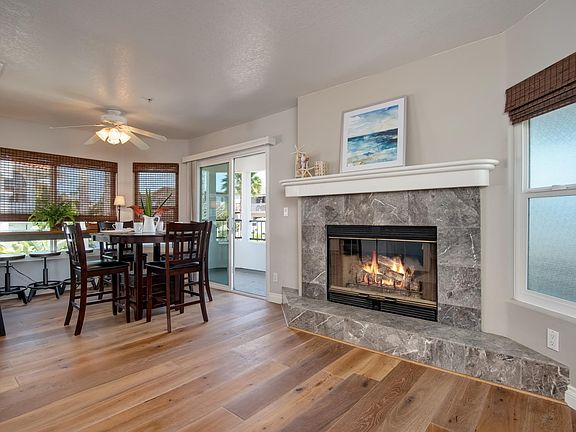 A beautiful marble fireplace adds warmth and ambiance!