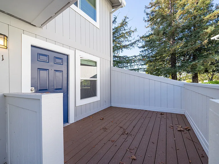 Spacious private patio.