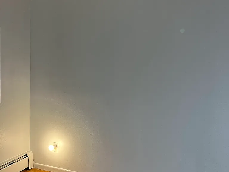 Freshly painted bedroom