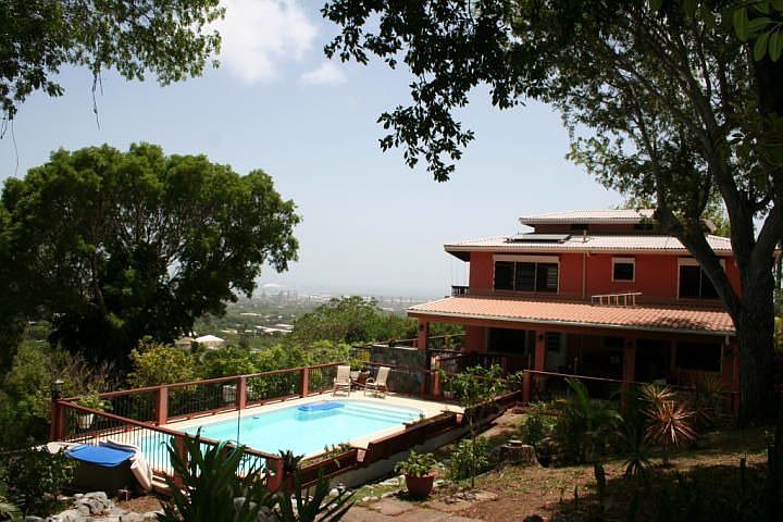 House, pool, view