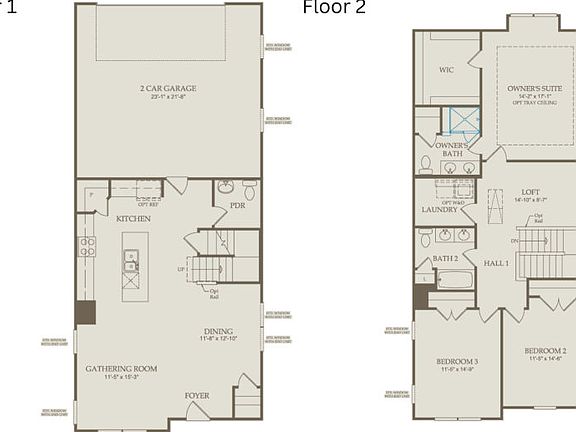 Floor Plan Level 1 Level 2