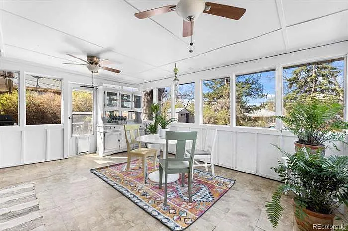 Enclosed sunroom