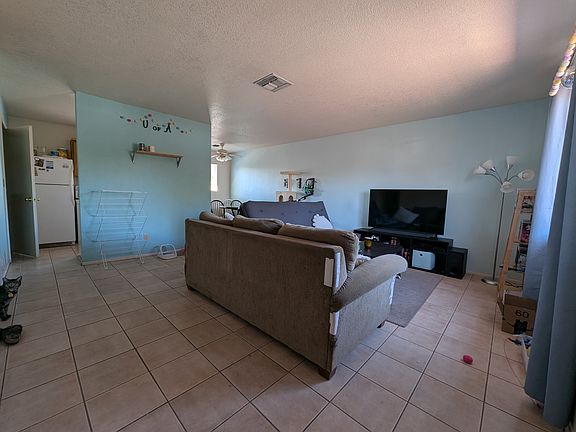 living room from front door view