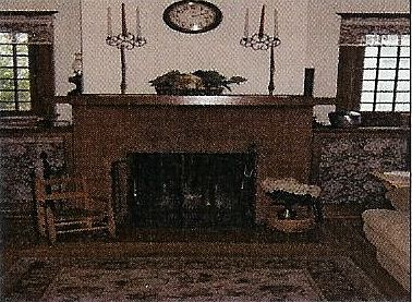 living room from front foyer