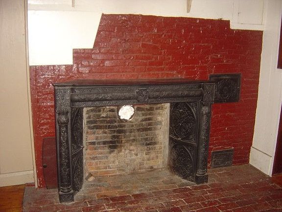 kitchen fireplace