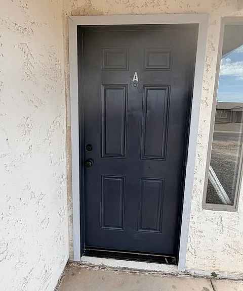 Front Door to Apartment A