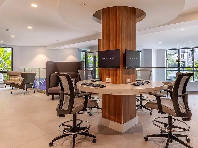 Business center with free printing