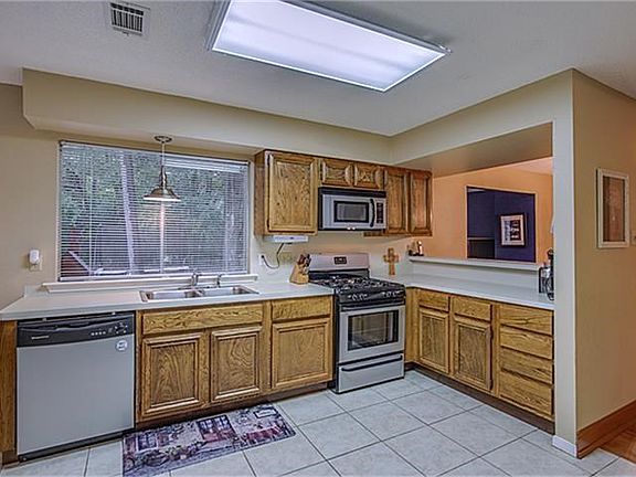 Spacious kitchen that overlooks the backyard