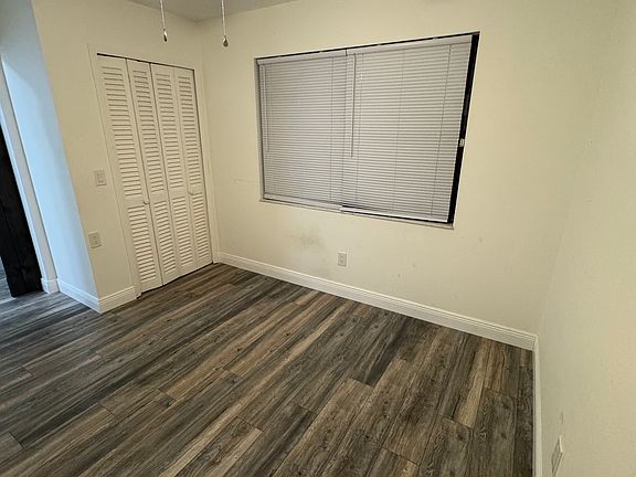 Downstairs bedroom with closet space
