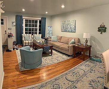 Living room has new window 