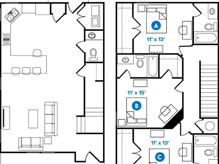 3 Bed 3.5 Bath 3 Bed 3.5 Bath