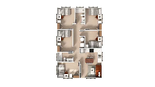 Floor plan 5 Bedroom | 2 Bath