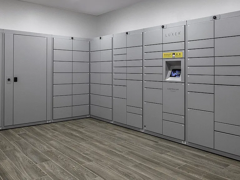24-hour parcel locker access.