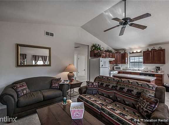 Gather in the well-appointed living room for movie night!