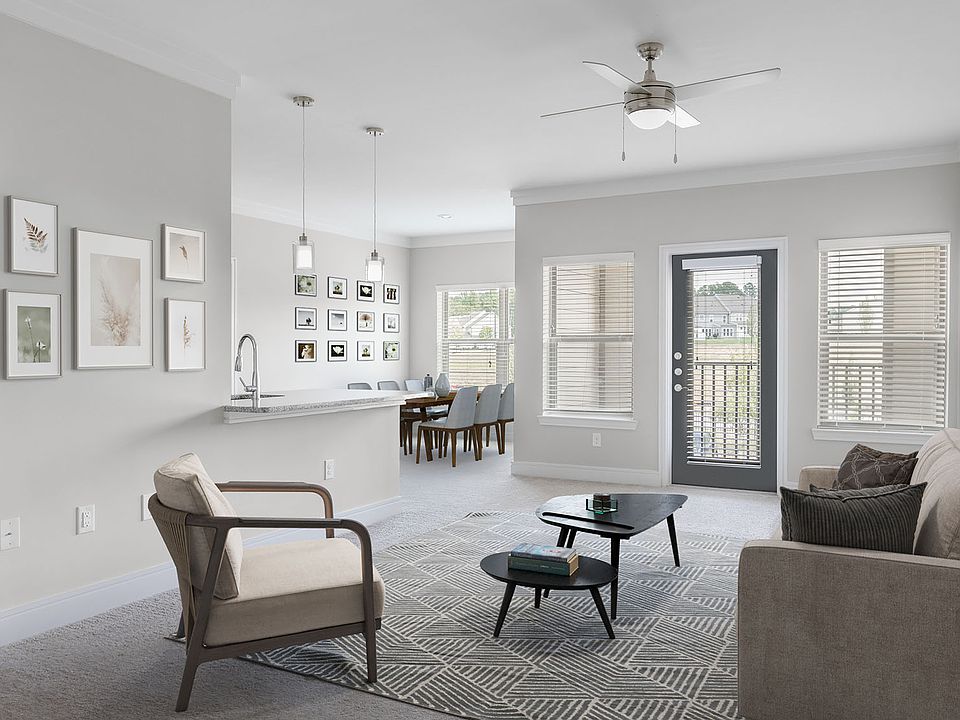 Expansive living and dining areas