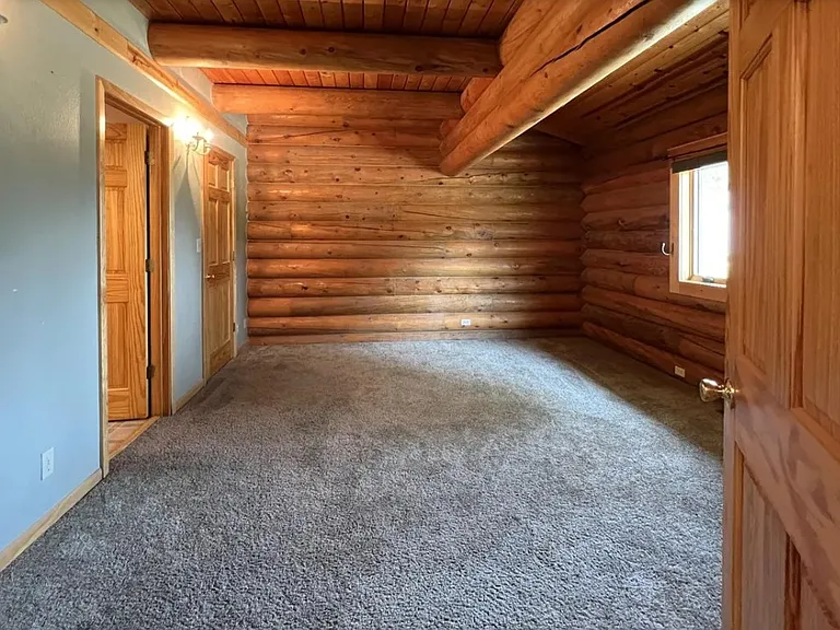 Downstairs bedroom with attached bathroom