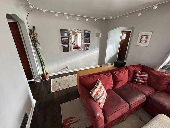 Living room with warm cantina lights