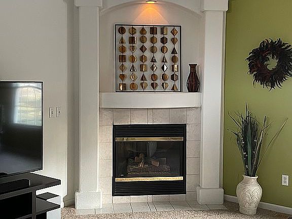 Fireplace in Great room