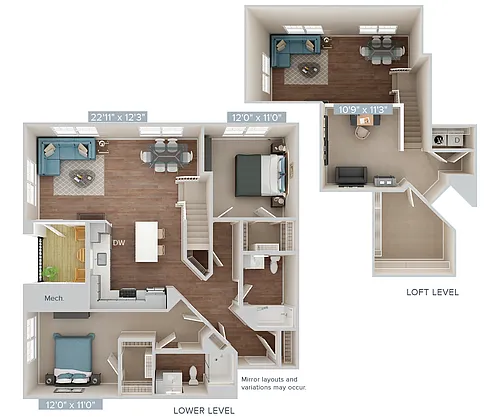 Floor plan Furnished-f-BM15-L