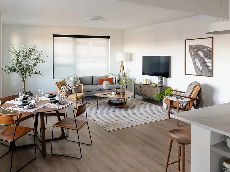 Living Room with Hard Surface Flooring