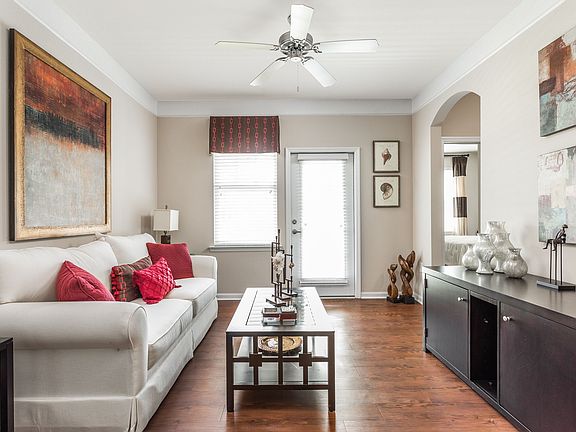 Living Room with Hardwood Floor - St James at Goose Creek