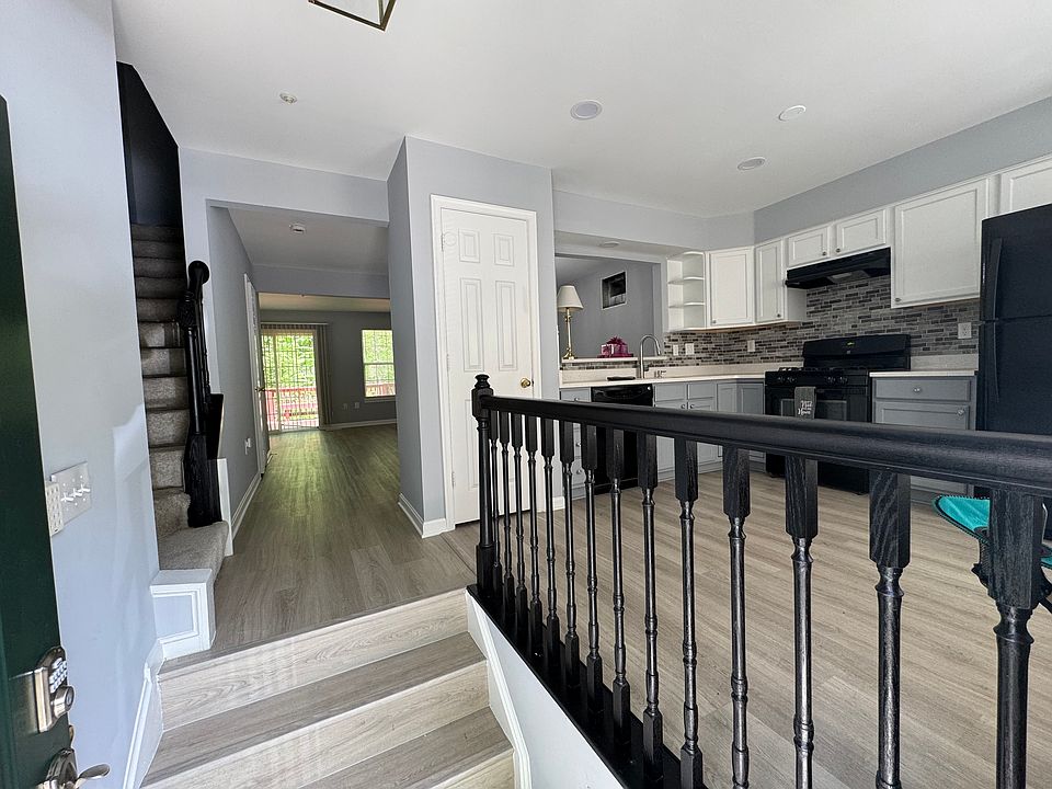 View when walking into the home.