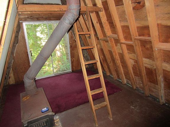 Rustic cabin view to SW