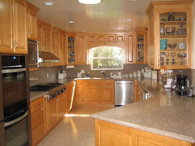Full view of gourmet kitchen