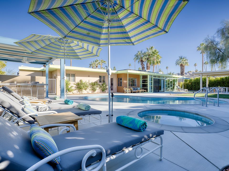 Spectacular backyard with kidney pool with deep end and new spa and mountain views.