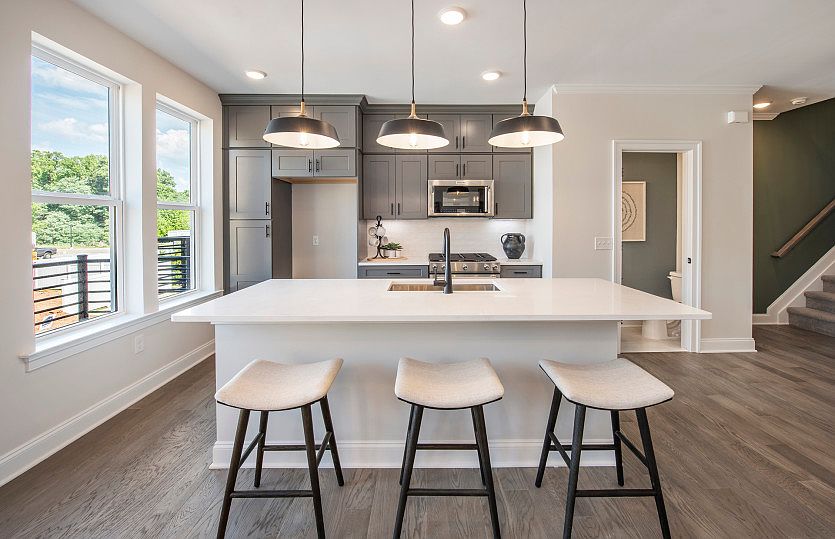 Large center island for countertop seating