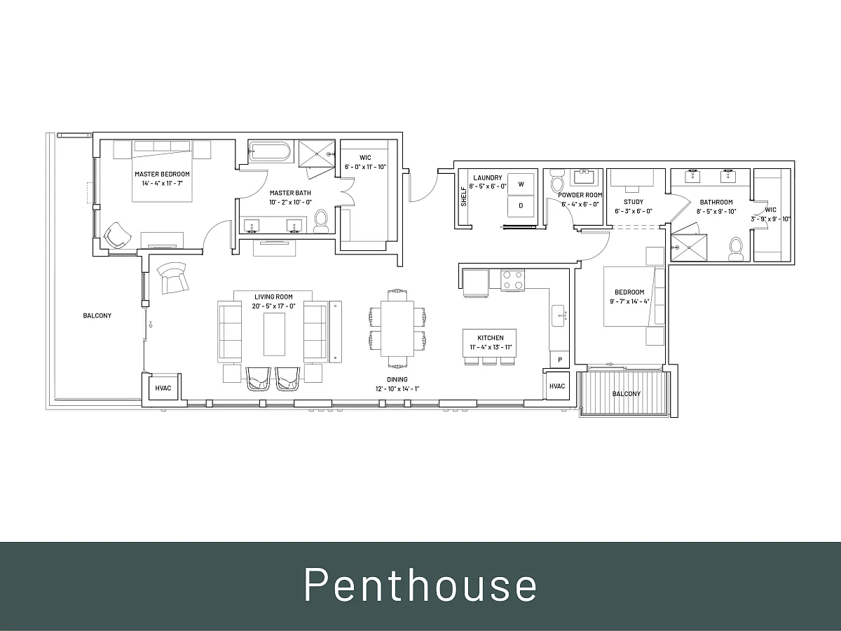 Floor plan Valley 18 Penthouse