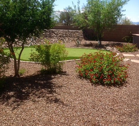 Backyard putting green