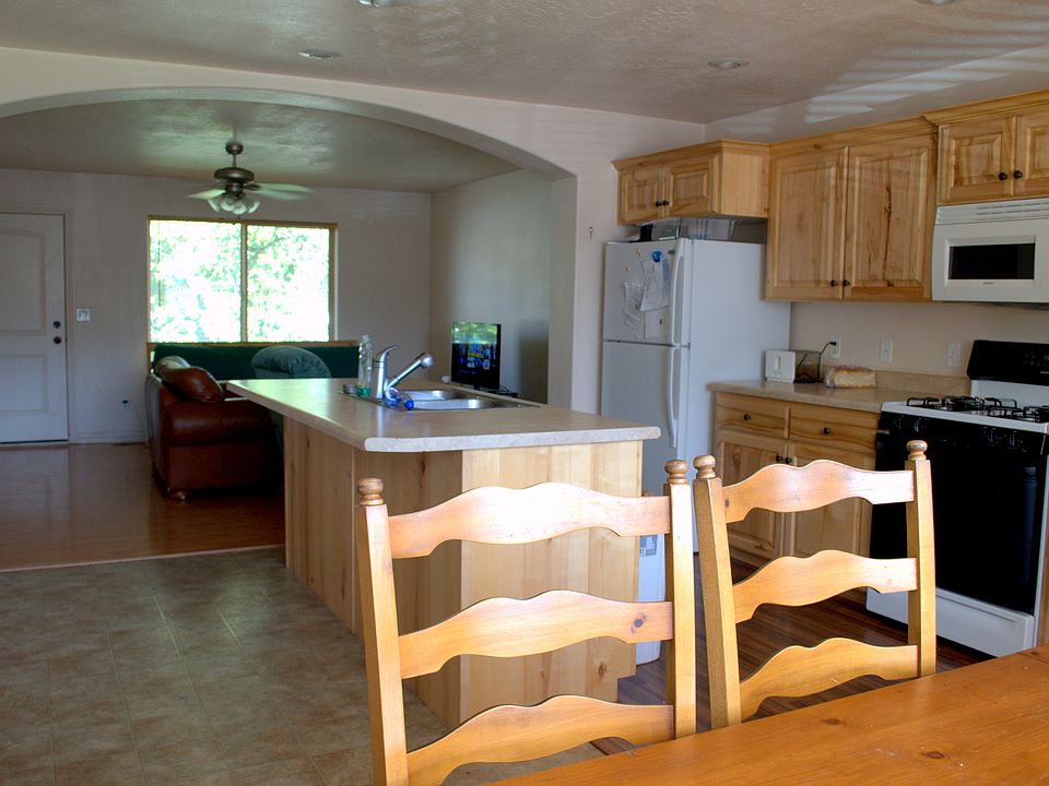 Kitchen looking back at living room