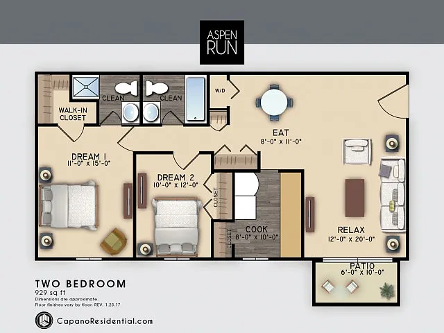 Floor plan 2BD