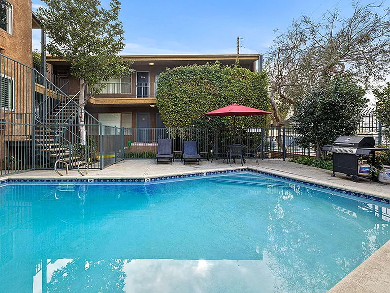Courtyard pool and BBQ area.