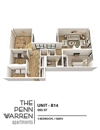 Floor plan 1 Bedroom
