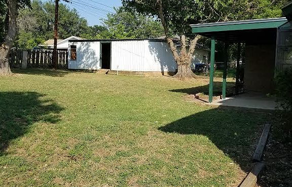 Backyard View with Shed