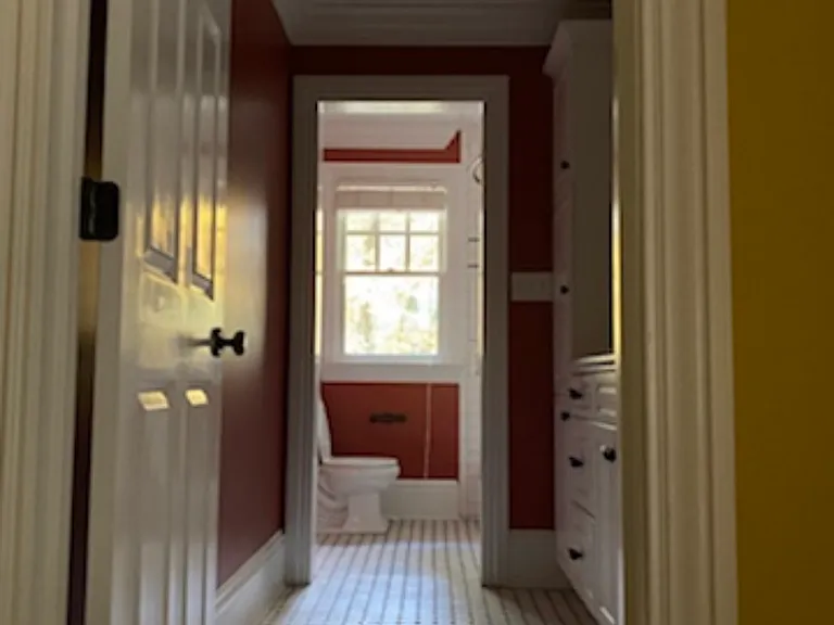 Gold bedroom ensuite bathroom