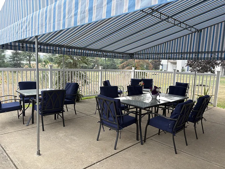 Covered patio for enjoying summer days