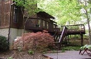 Gorgeous back yard with multi-level decks!
