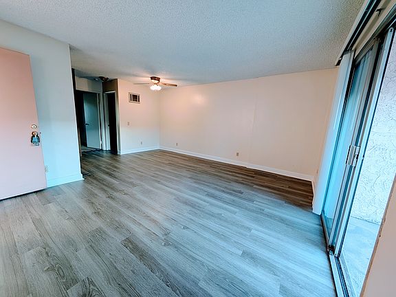 The living/dining room is spacious.